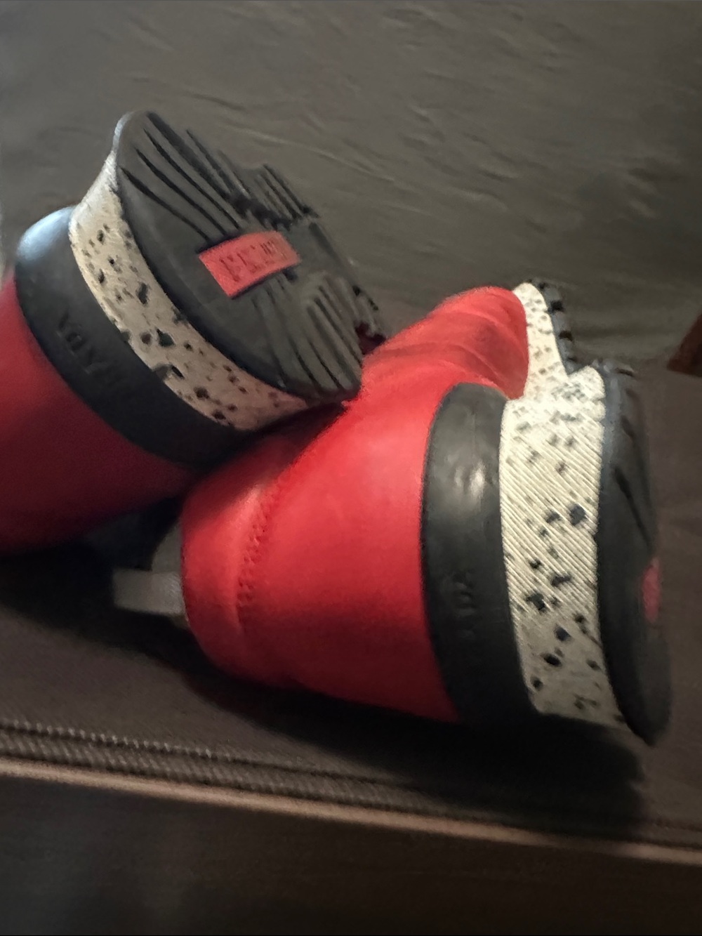 Prada Red Leather Men's Sneakers - Picture 4 of 12